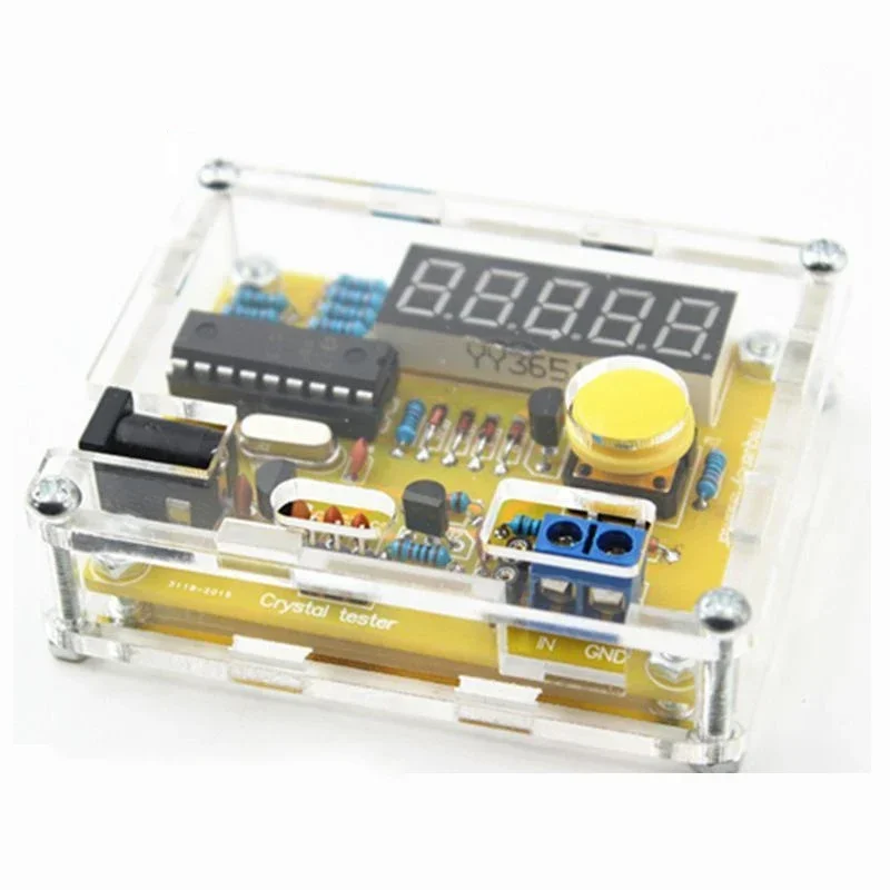 DIY Kits 1Hz-50MHz Crystal Oscillator Frequency Meter Tester 5 Digits Display Digital Frequency Counter Module With Case