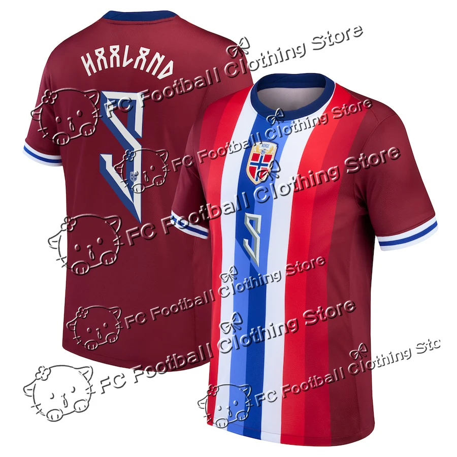 

Men's Shirts Erling Haaland Norway National Team Home New Jersey T-Shirts Unisex Short Sleeved Outdoors Sports Shirt jersey Tops