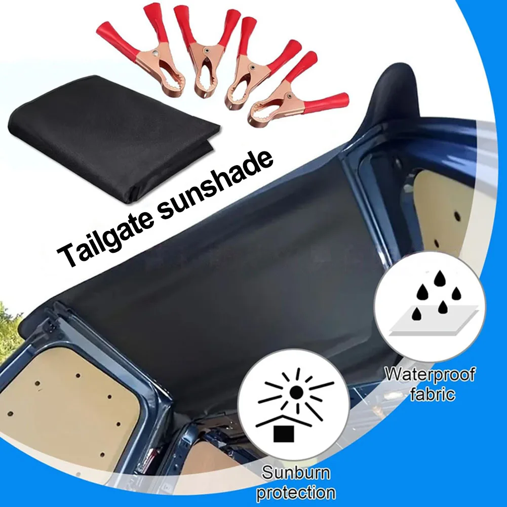 

1 комплект солнцезащитного козырька на заднюю дверь автофургона для водонепроницаемого тента для автофургона: солнцезащитный козырек и защита от дождя для кемперов 180x114 см/76x114 см