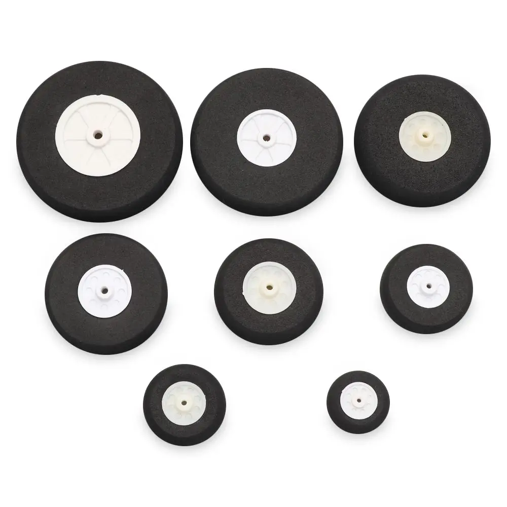 Black Accessories EVA Sponge RC Airplane Replacement Tail Wheels Wheel Hub Plane  Parts