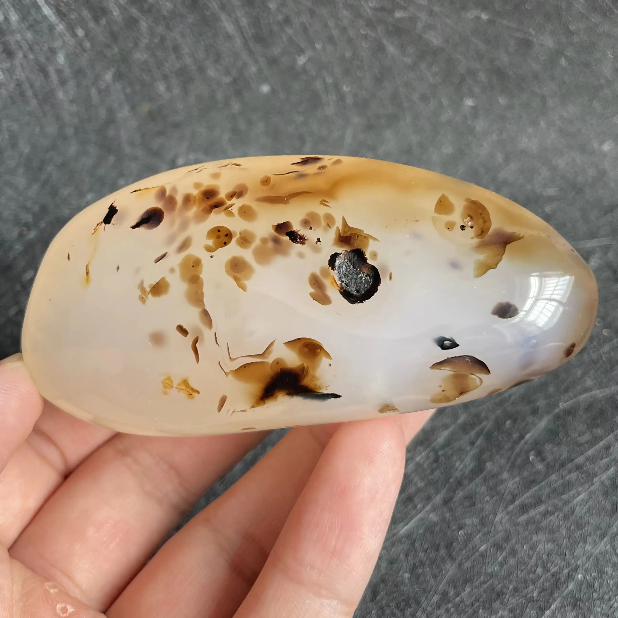 Natural Aquatic Plant Agate Energy Rock Carnelian Polished Quartz Crystal Chakra Reiki Healing Stone Decor Gift