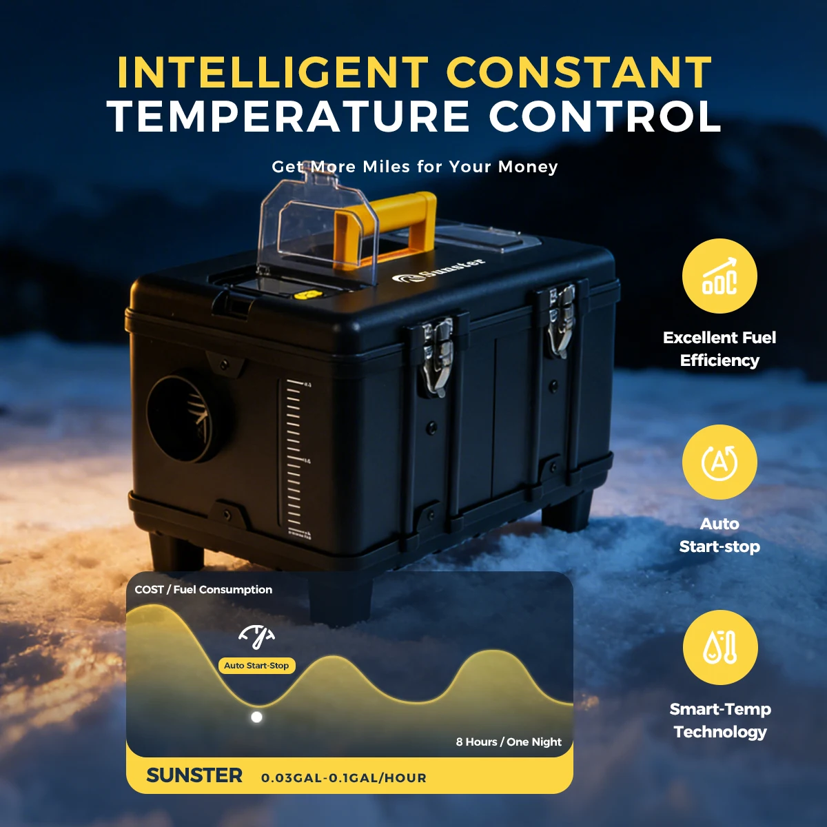 12V&24V&220V AC&DC Universal 8KW Diesel Air Heater All In One Parking Heater with bluetooth App Control For Home RV Vehicle