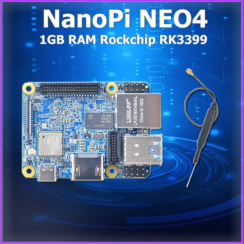 

NanoPi NEO4 1GB RAM Rockchip RK3399 Gigabit Ethernet Onboard WiFi BT Support Android Ubuntu Desktop CORE Lubuntu