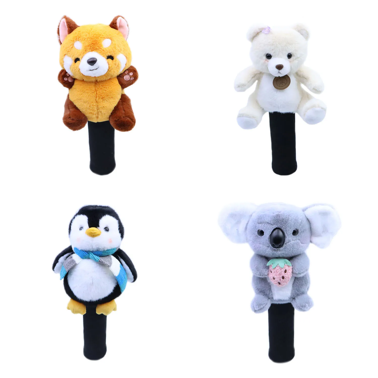 2024 New Cute Plush Animal Golf Wood Head Covers Golf Driver Fairway Headcover Protecter mascotte novità Cute Gift Bear Eleplant