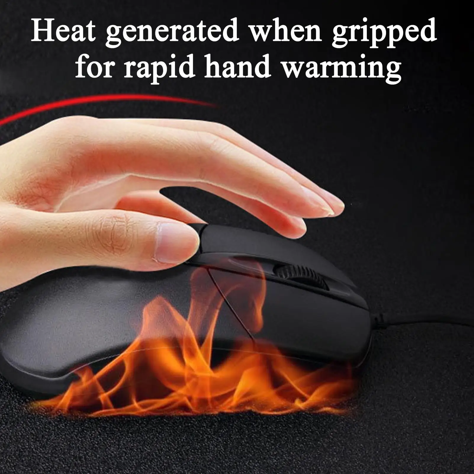 

Mouse Heated Cold Weather Laptop Accessories Warm Computer Mouse For Home Office Apartment School Dormitory Coffee Shop Library