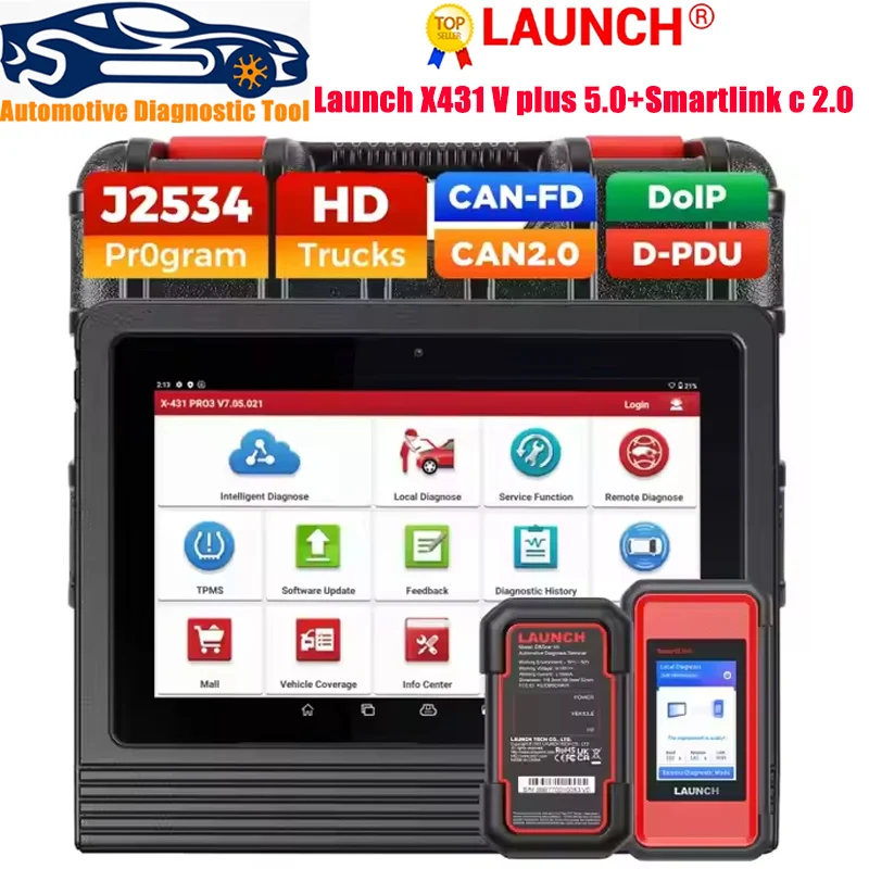 LAUNCH X431 V Plus 5.0 X-431 V+ Pro3s V5.0 Pro3 With Smartlink C Automotive Machine Diagnostic Tool scanner For Trucks CAR