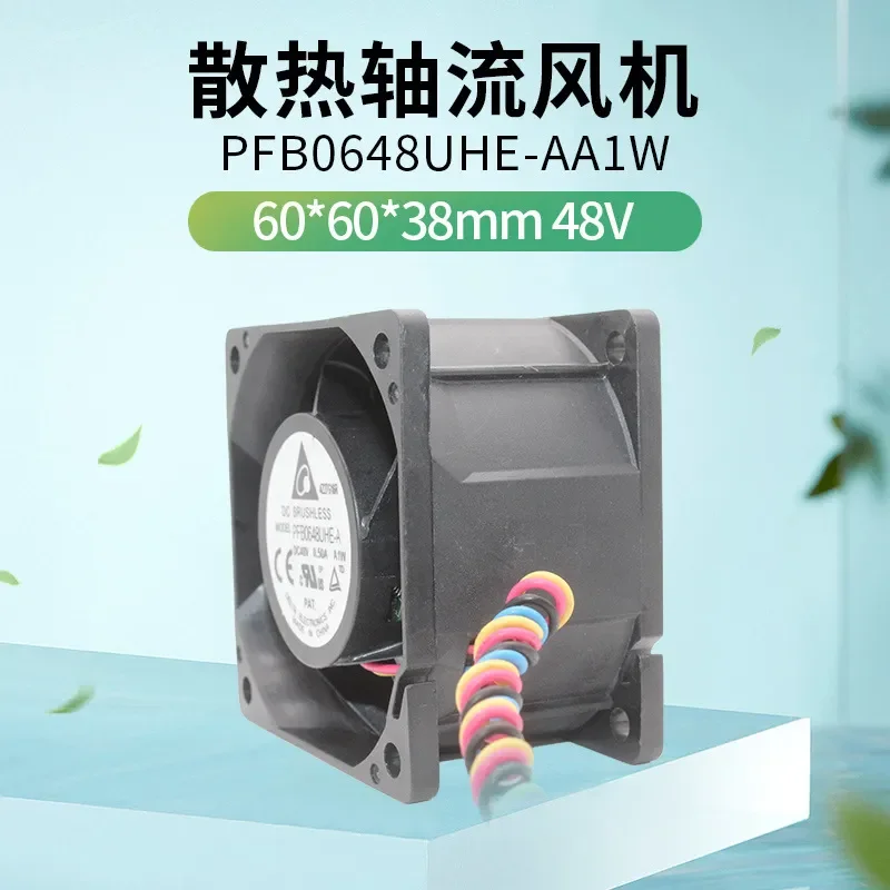 Original Delta PFB0648UHE-AA1W for 6038 48V 4-wire PWM Server Chassis Cooling Fan