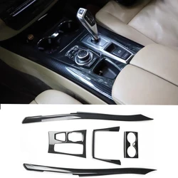 Fits BMW X5 E70 2008 2009 2010 2011 2012 2013 Right Hand Drive ABS Carbon Fiber Style Decoration Accessories Interior Stickers