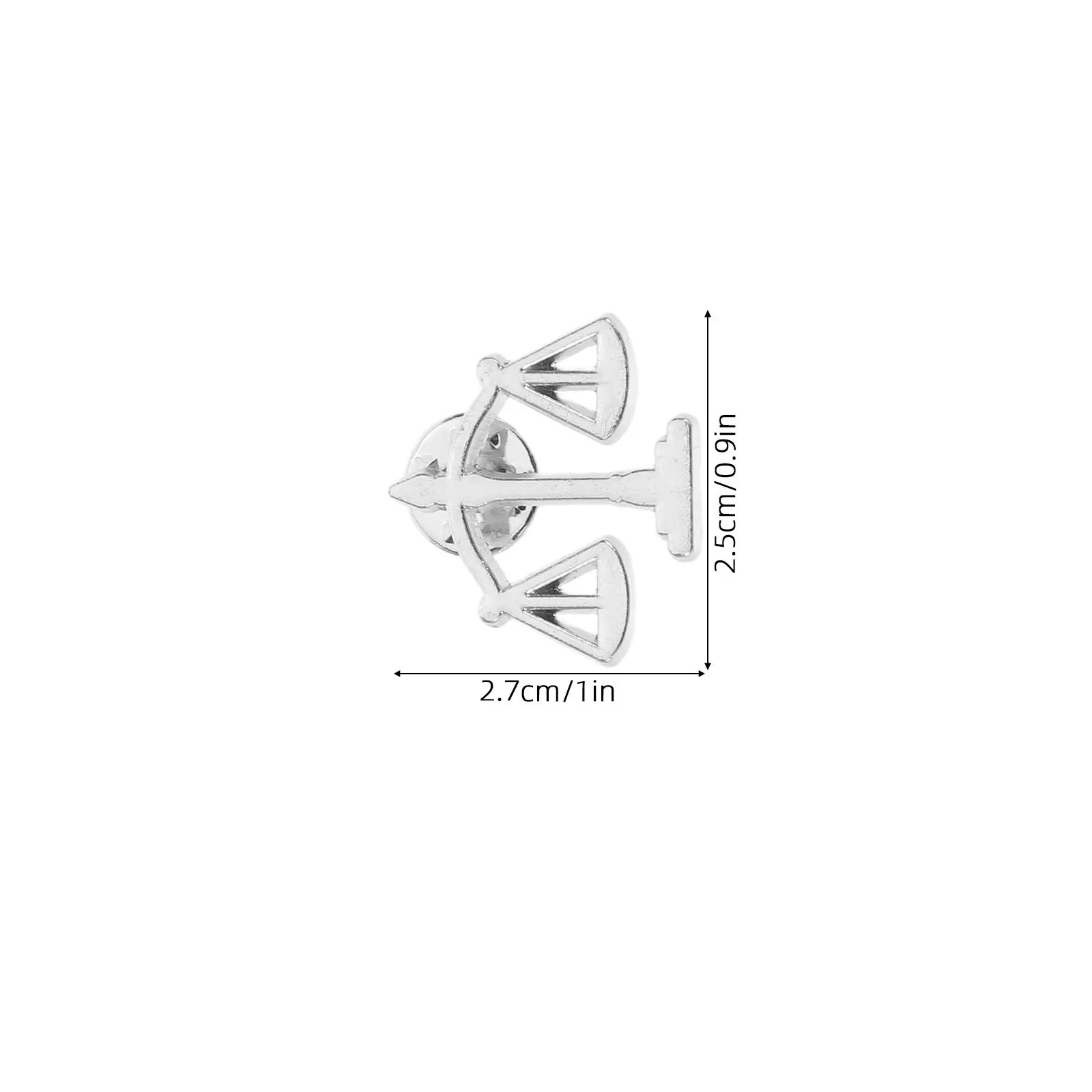 6 قطعة الميزان المعدني التوازن بروش دبوس شارة التلبيب للرجال دعوى المحامي المحكمة ملحق طوق دبابيس كليب الملابس والاكسسوارات