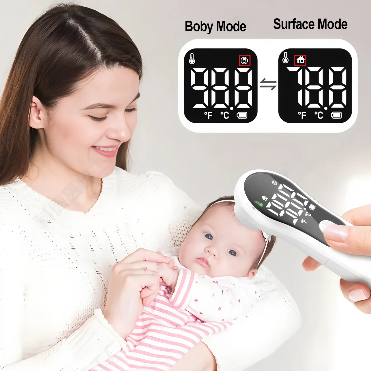 

Infrared Digital Thermometer Forehead Ear Body Fever Termometre Multi-function Non-contact Temperature Measurement Device