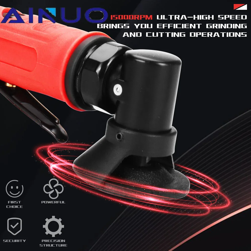 Air Angle Grinder 90 Degree Pneumatic Grinding Machine Mini Poratble Cut Off Polisher Mill Engraving Tool Set Rust Removal Tool