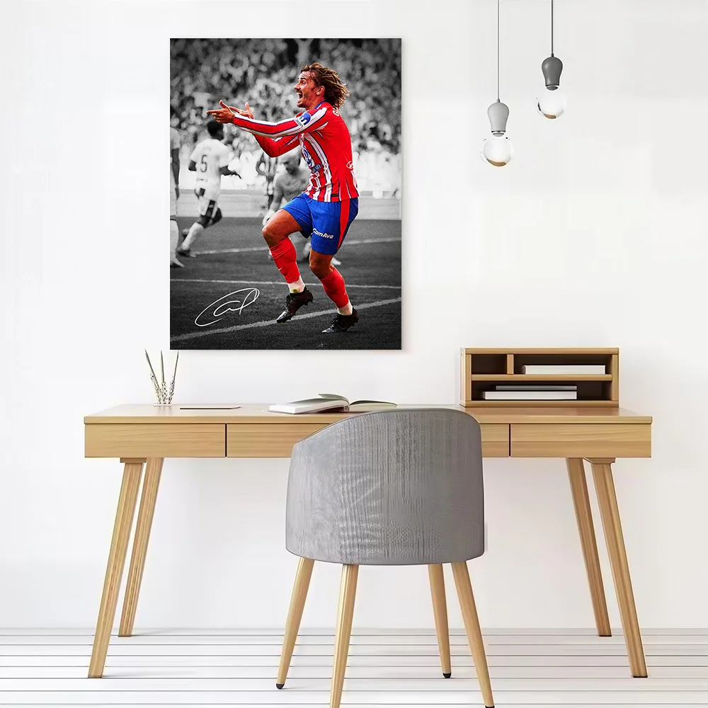 Antoine Griezmann Canvas Poster Customizable Pictures Wall Art Canvas Painting for Home Decorations Room Decorating Interior