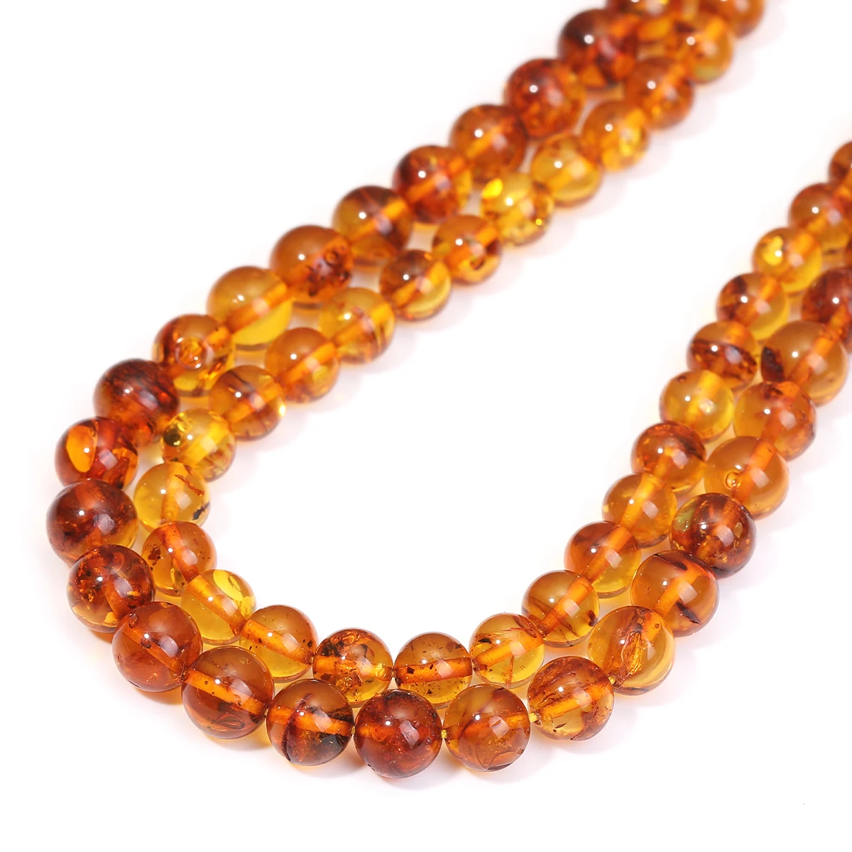 

Natural Pure Amber Beeswax Beads 6/7mm Used To Make High-end Gifts Necklaces Bracelets Earrings Light Luxury Loose Bead Jewelry