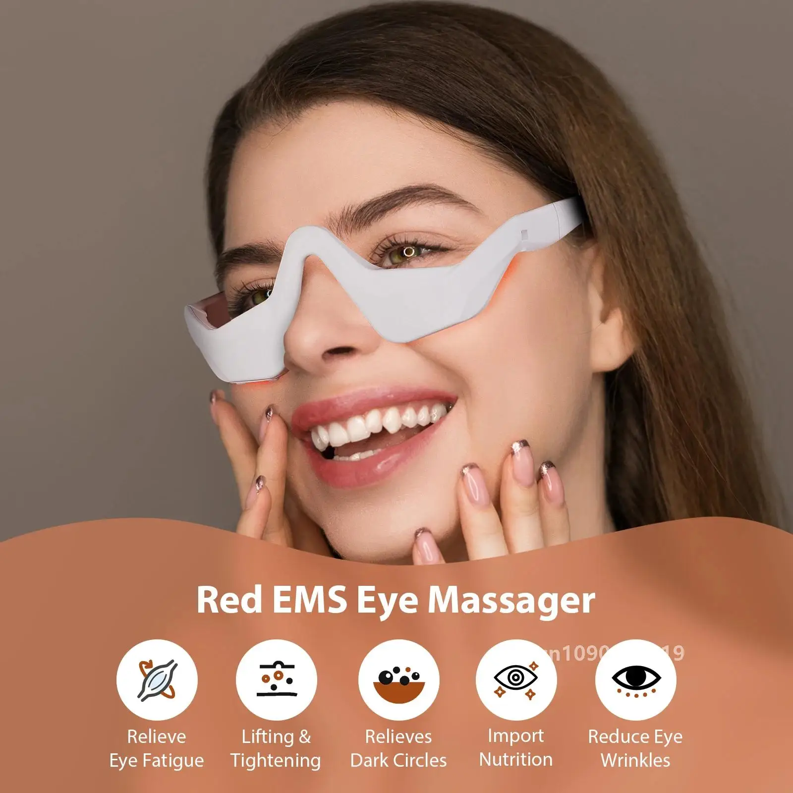 Appareil de relaxation des yeux EMS, masseur de soins oculaires, 4 modes, efface la fatigue des yeux et les cernes