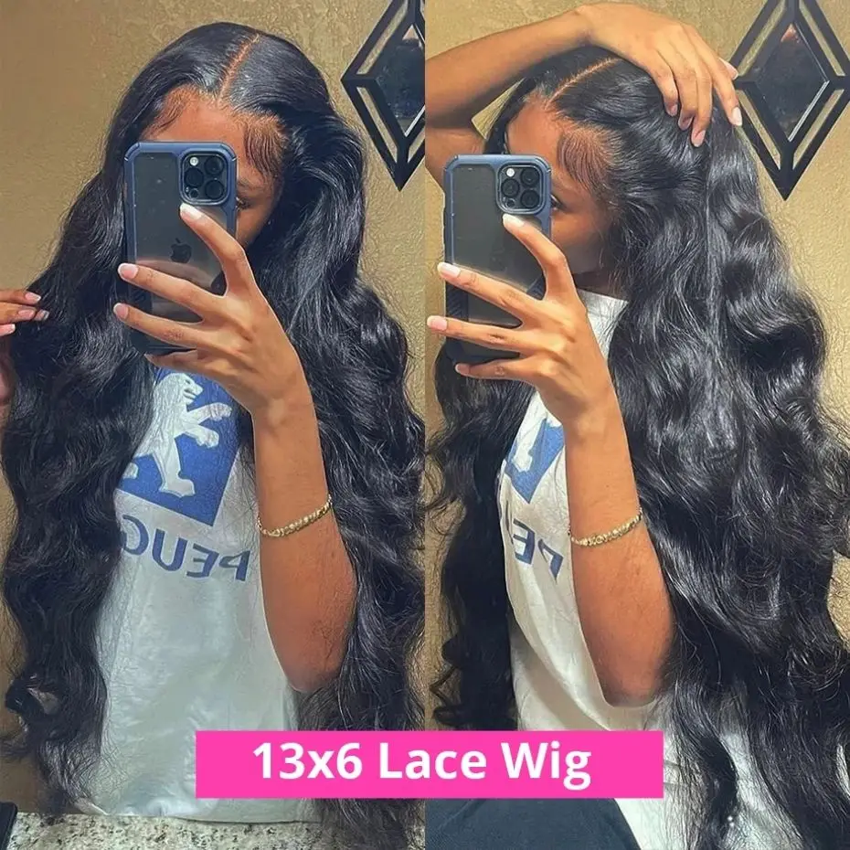 30 32Inches Body Wave Lace Wig 13x4 Transparent Lace Front Human Hair Wigs 180 Density 13x6 Body Wave Lace Frontal Wig MYLOCKME