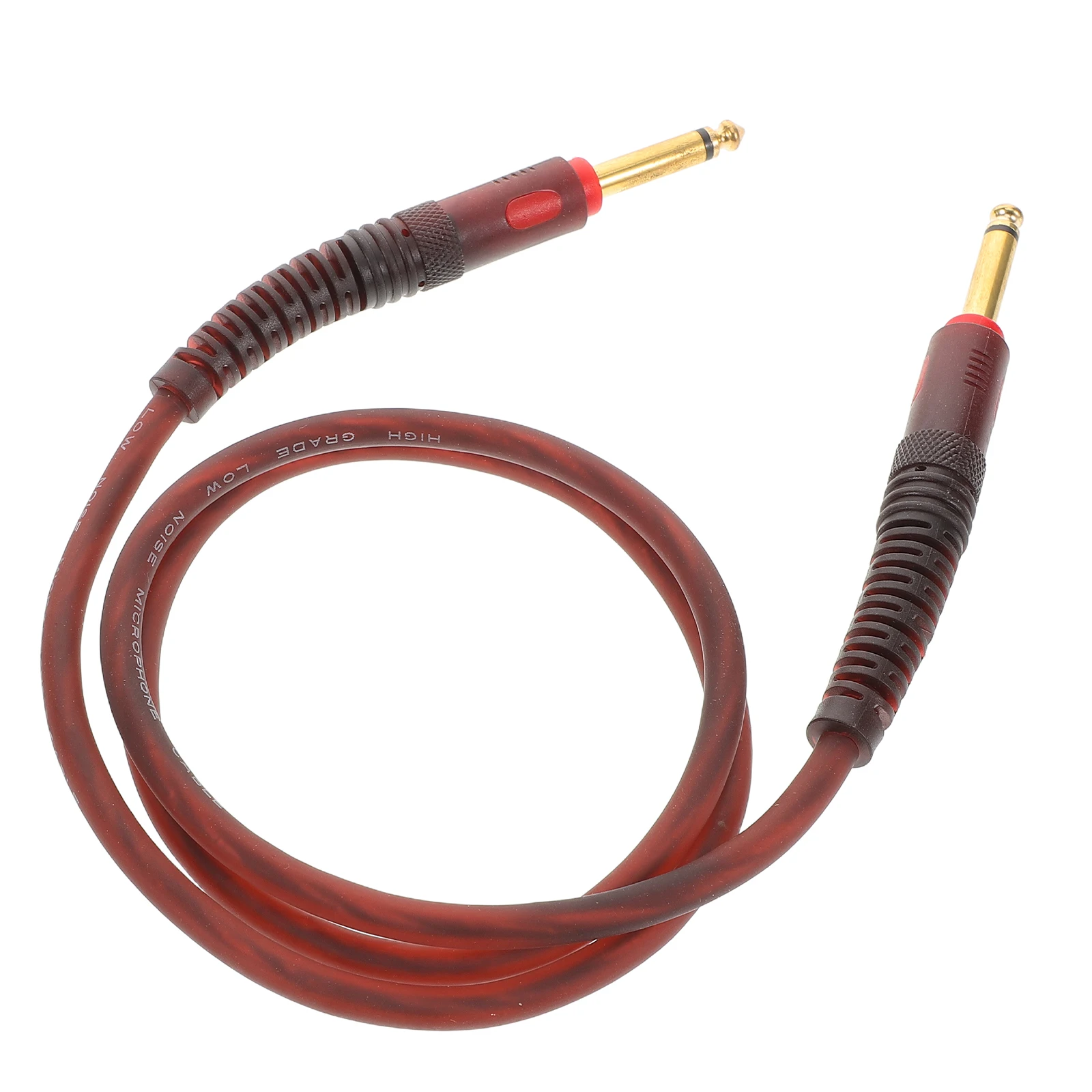 

Microphone Cable to 6.35mm Male Audio Double Male Extension Cord Adapter Extension 1M Brown Plug Adapter AUX Guitar Pedal Cord