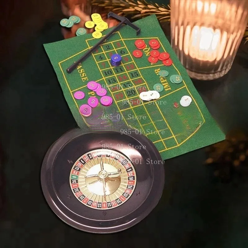 Party Roulette Wheel, Interactive Table Game Turntable for Carnival Adult Gatherings
