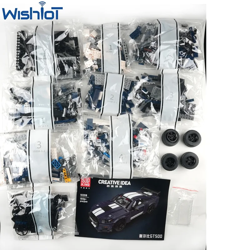 

MOC 10208 известная модель спортивного автомобиля, строительные блоки, коллекционный автомобиль, 1556 шт., сборный орнамент, игрушки «сделай сам», мини-кирпичи, подарки для мальчиков