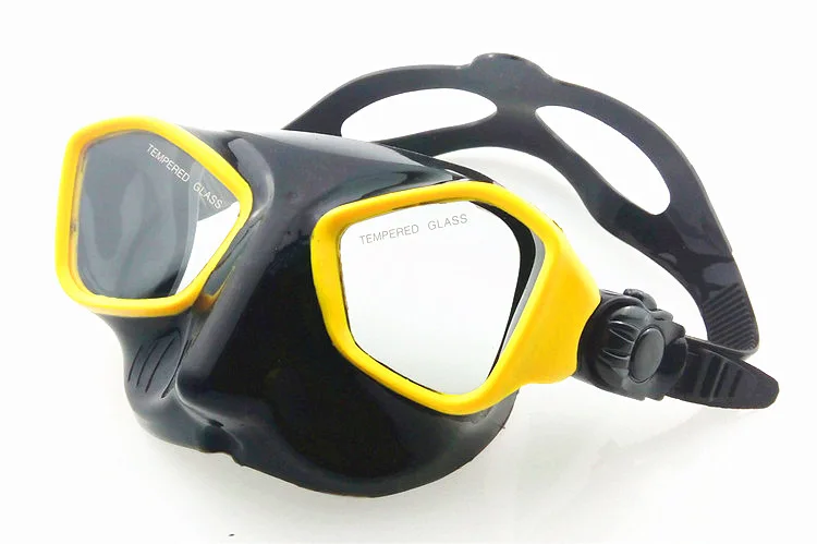 Ear pressure balance adult deep diving tempered glass diving goggles liquid silicone integrated molding diving goggles