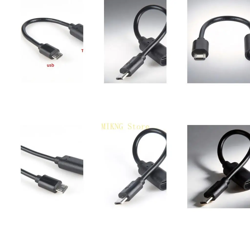 PVC USB C Female to 5Pin-USB Male Charging Cable, Compactly 6.69Inch Adapter Wire for Compatible 5Pin-USB Connection in Daily