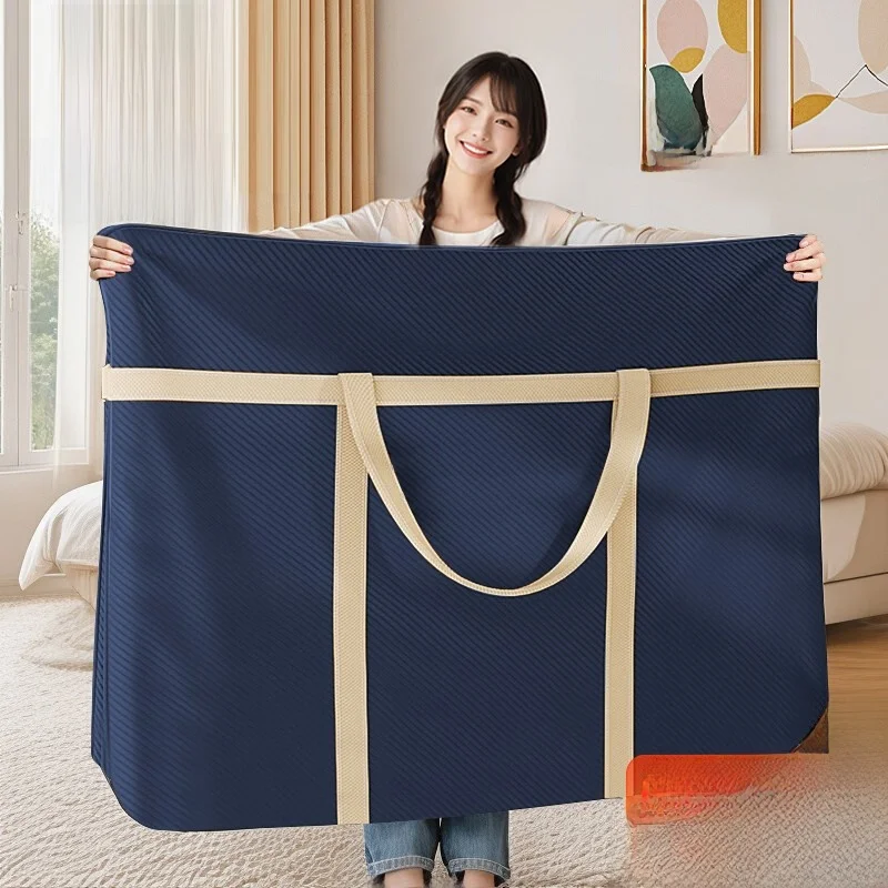 

Graduation Dormitory Moving Large Capacity Storage Bag Quilt down Coat Home Use Clothes Organizing Bag Style Travel Bag