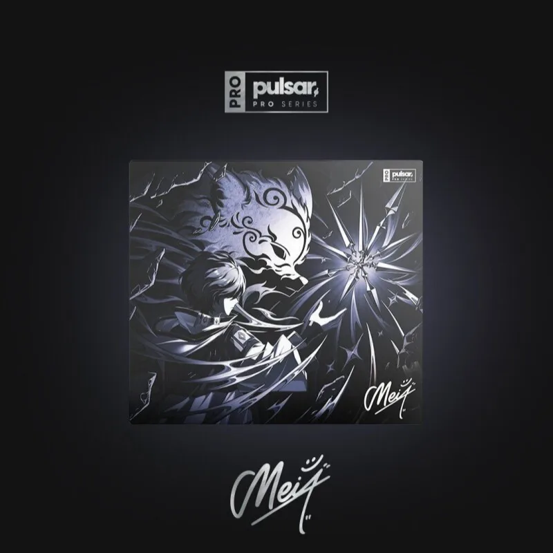 Pulsar PRO By MEIY Tempered Glass Mouse Pad Custom Smooth FPS Esports Comfortable Large Table Mat Gamer Keyboard Accessories