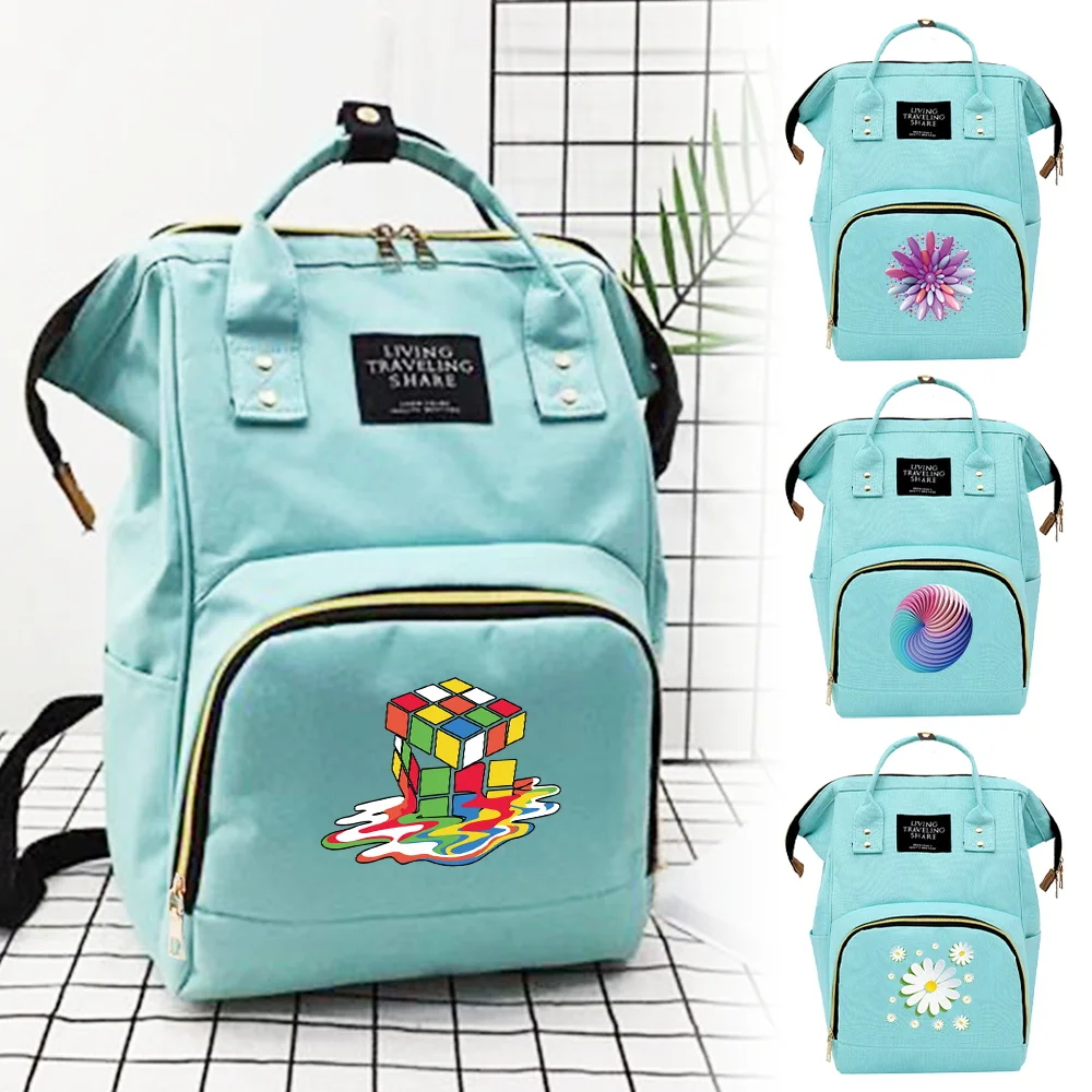 

Maternity Bag Changing Mat Convenient Outdoor Large Capacity Infant Products Mommy Backpack 3D Series with Compartments