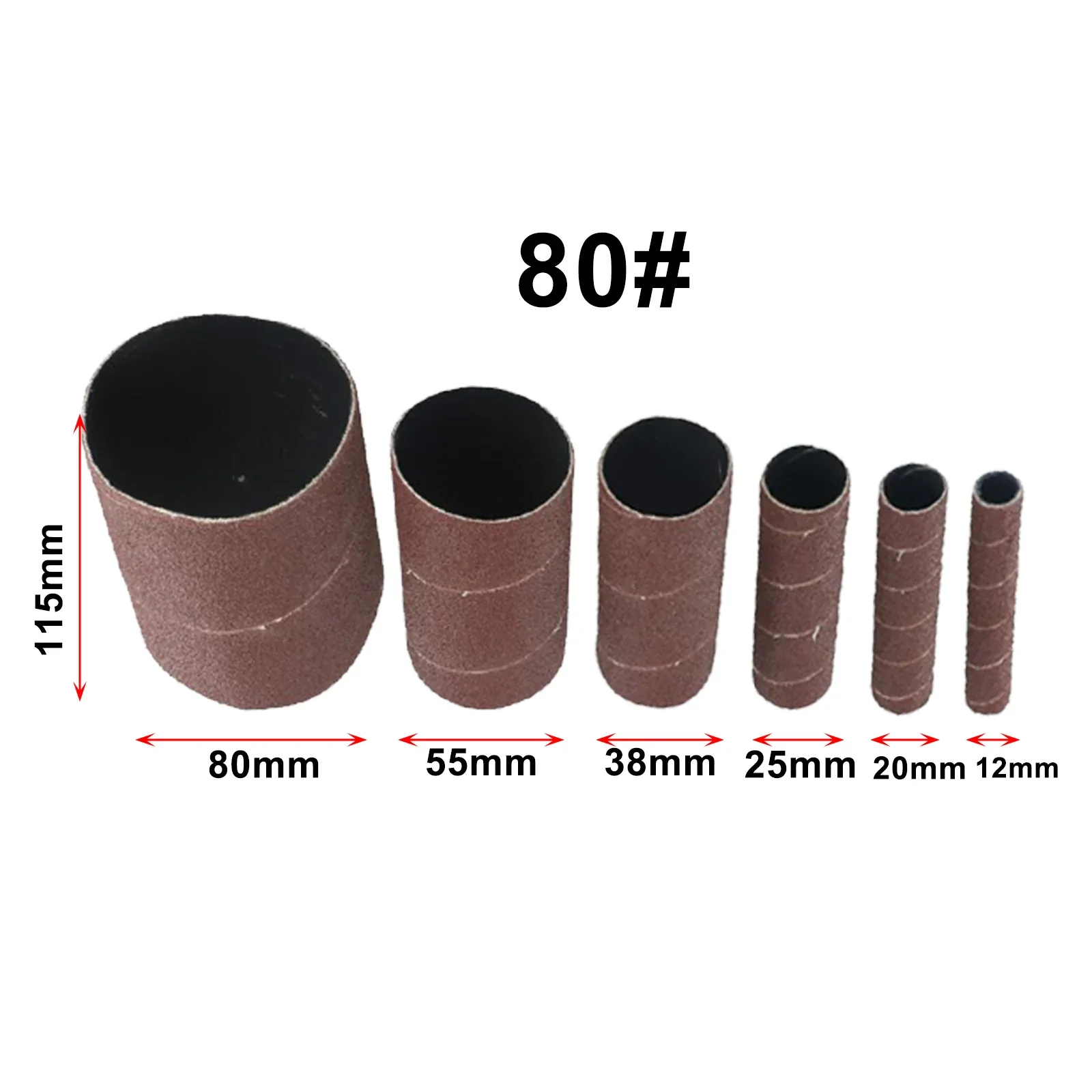 

4.5\" Sanding Drum 6*/set Alumina Drum For Cleaning And Deburring Polishing Sanding Paper Wheels Nice Portable