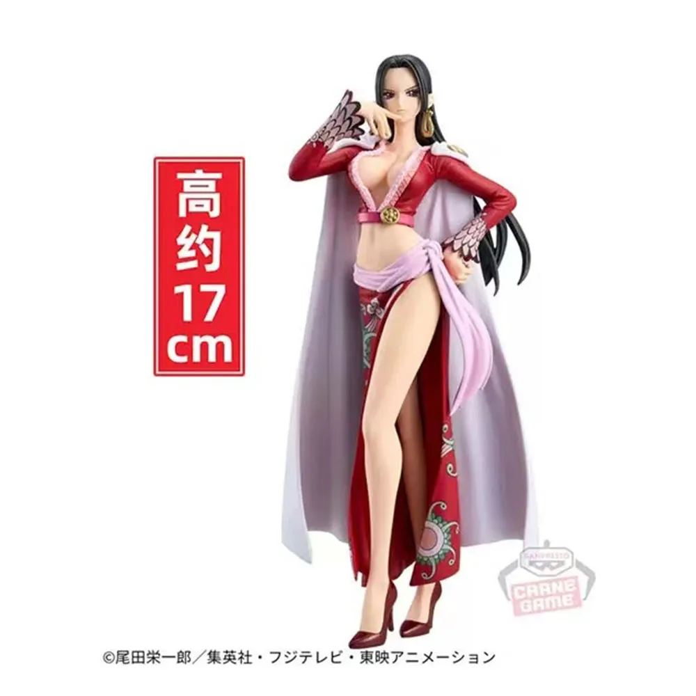 17 センチメートルボア・ハンコックフィギュアアニメワンピースかわいいクリスマススタイル異なる色デスクトップゴルフ模型玩具コレクション装​​飾品 PVC
