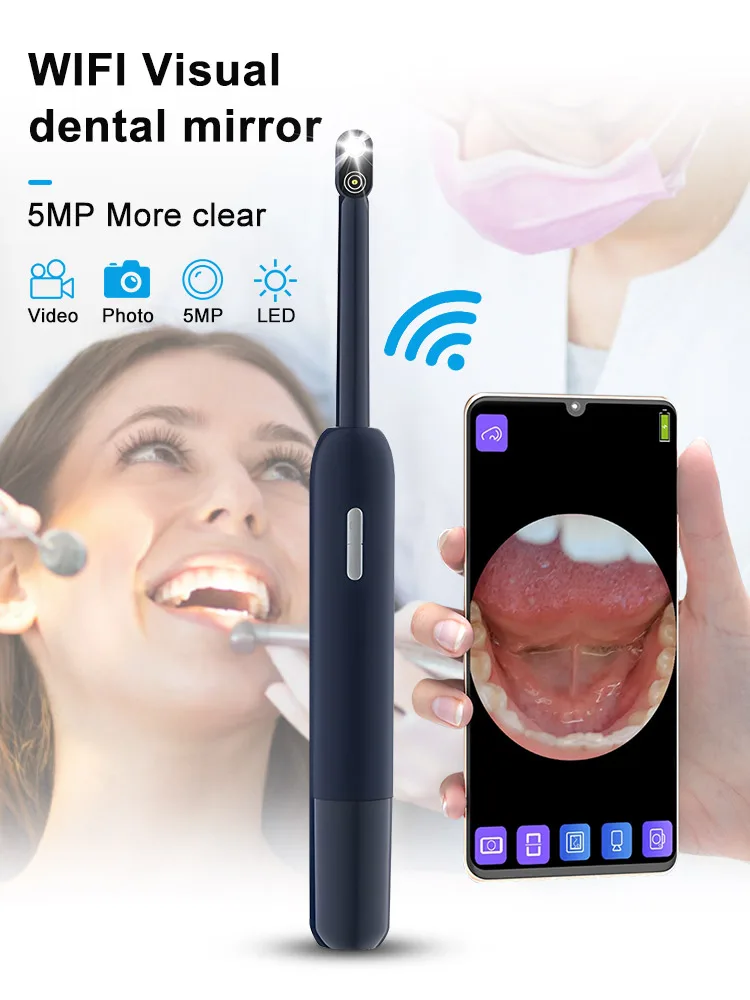 Dental Intra Oral Camera  Wifi Wireless dental Intra oral Observator USB port 5 megapixels 1080P HD Mirror dental instrument