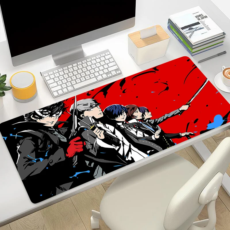 

Persona 5 Mouse Pad Non-Slip Rubber Edge locking mousepads Game play mats notebook computer Pad table mat PC carpet Mousepads XL