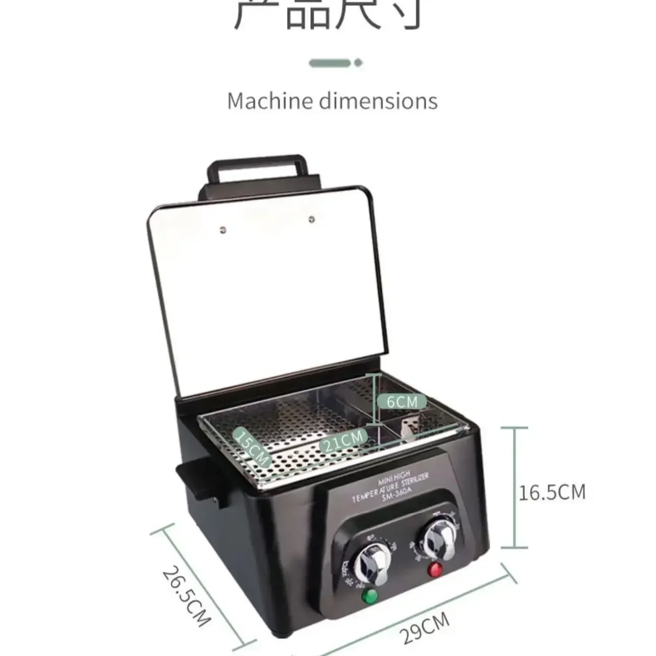 Practical bestseller 360C Desktop High Temperature Disinfection CabinetTools Sterilizer Instrument Dental Medical Dry Heat Ster