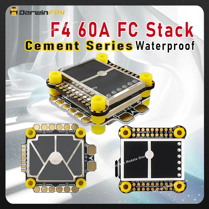 

DarwinFPV Cement Series Ultra-Durable F4 60A Waterproof Flight Controller Stack
