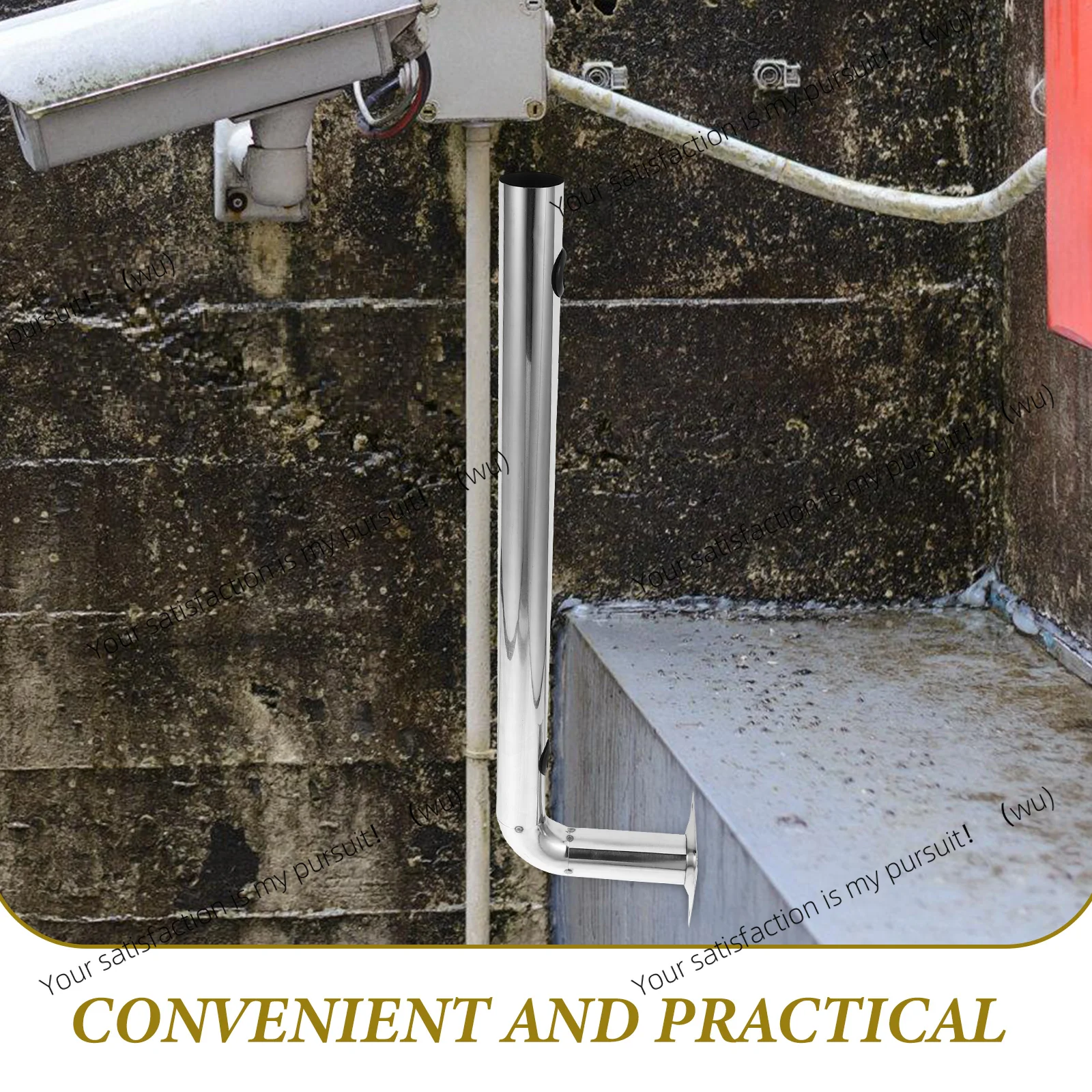 500L Infrared Beam Bracket Easy Installation Antenna Pole Mount Rust Proof Wireless Bridge Stainless Steel Outdoor Security