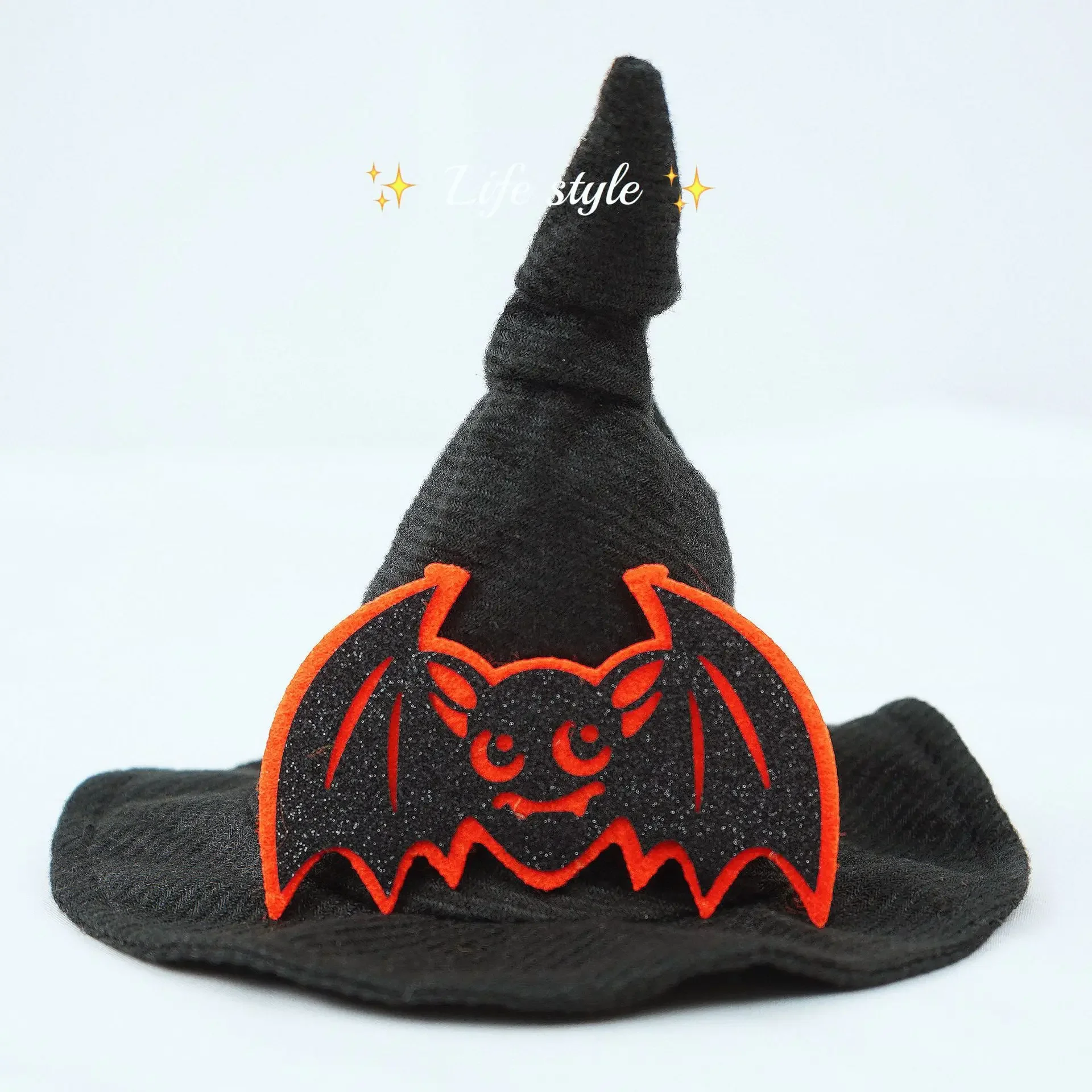 Halloween Cute Pet Hats AdjustableWitch Hat for Cats Dogs Cosplay Witch Hat With Pumpkin Ornaments Halloween Pet Costume