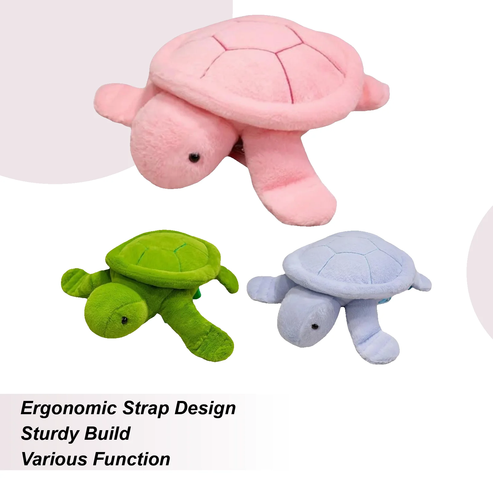 حقيبة ظهر على شكل سلحفاة للأولاد حقيبة لطيفة من القطيفة على شكل صدفة السلحفاة لوقت اللعب والسفر العائلي والمهرجانات اليومية وأعياد الميلاد في الهواء الطلق