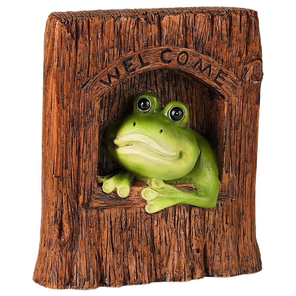 Tree Hanging Statue Resin Animal Sculpture For Outdoor Garden Patio Yard Decor Frog Lawn Small Frog Figurines Ornaments Small