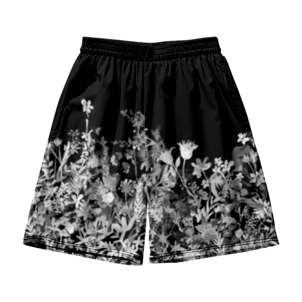 Mannen Strand Dragen Witte Demon Print Korte Swim Shorts Zomer Losse Surfen Sport Board Shorts Badmode