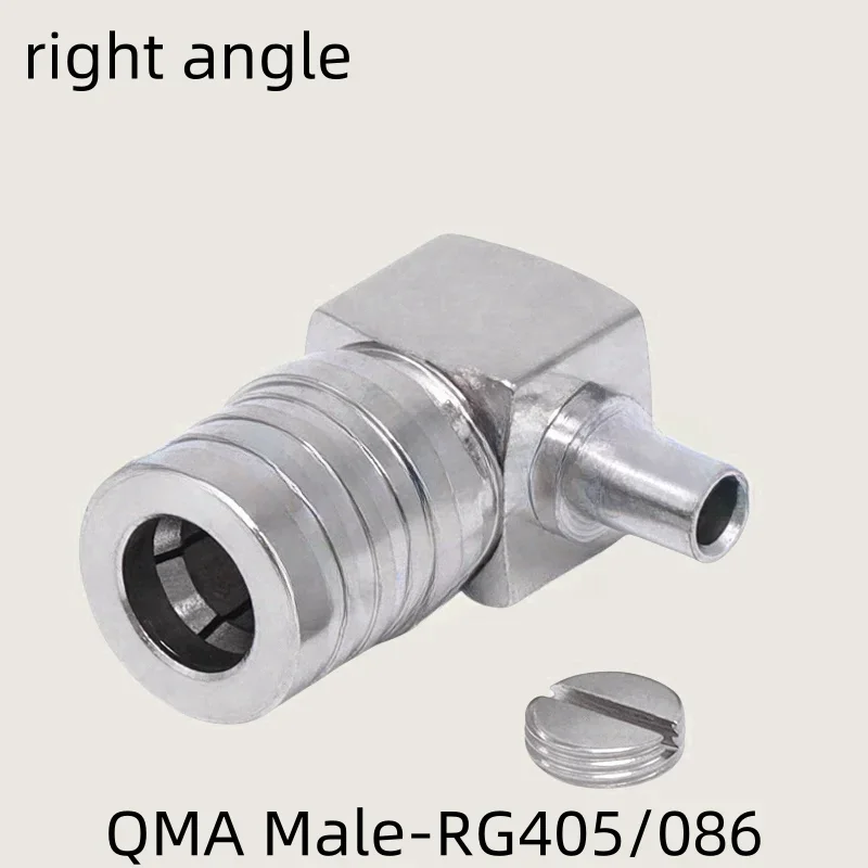 

10pcs/LOT QMA Male Welding RG402/141 RG405/086 Semi Flexible and Semi Steel Cable coaxial RF connector Adapters