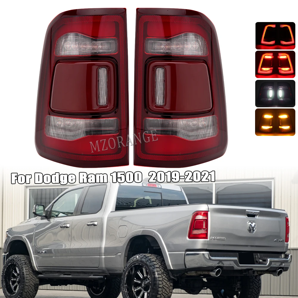 Car LED Rear Tail Light For Dodge RAM 1500 2019 2020 2021 Fog Lamp Turn Signal Light Warning Stop Brake Tail Light Accessories