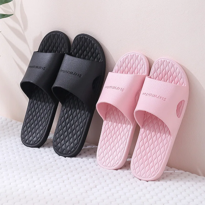 New Fashion Men Bathroom House Slippers Light Weight Women Slippers Beach Flip Flop Non-slip Pool Swimming Shoes