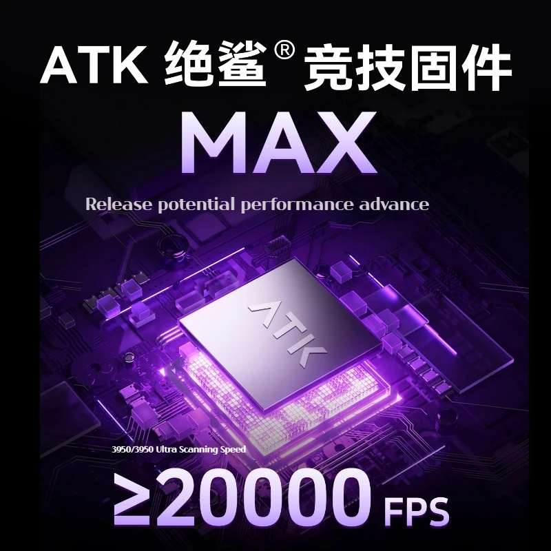 ATK U2 Mouse Wireless Bluetooth Gaming Mouse Tri-Mode  PAW3950 30000DPI 8000HZ PAW3395 Ultra Light Gamer Mice PC Accessories