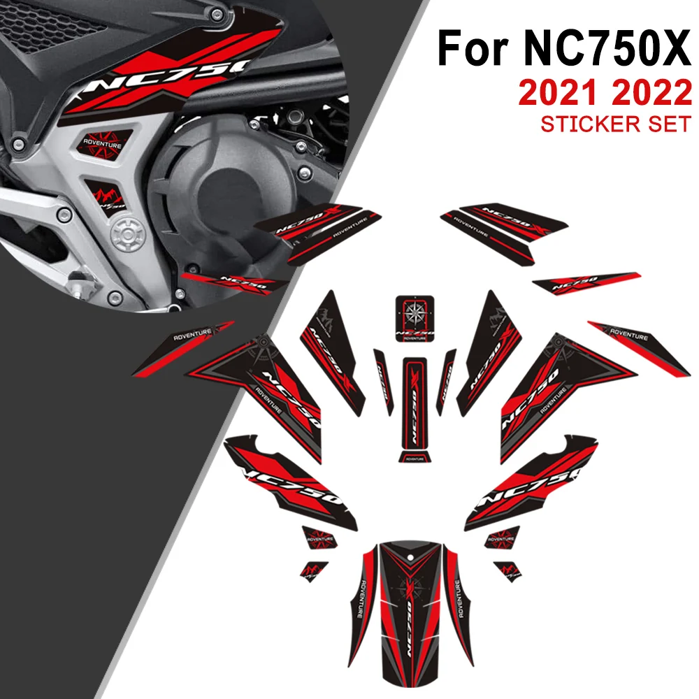 For Honda NC 750 NC750 X NC750X 2021 2022 Protection Body Fairing Fender Handshield Wind Deflector Tank Pad Stickers Decal