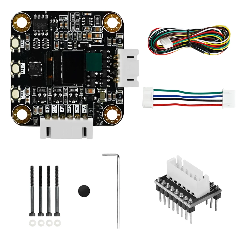 SERVO42C PCBA Serwo sterownik silnika krokowego z zamkniętą pętlą Nema17 Część krokowa STM32 Płyta serwomotoru z zamkniętą pętlą OLED Część CNC