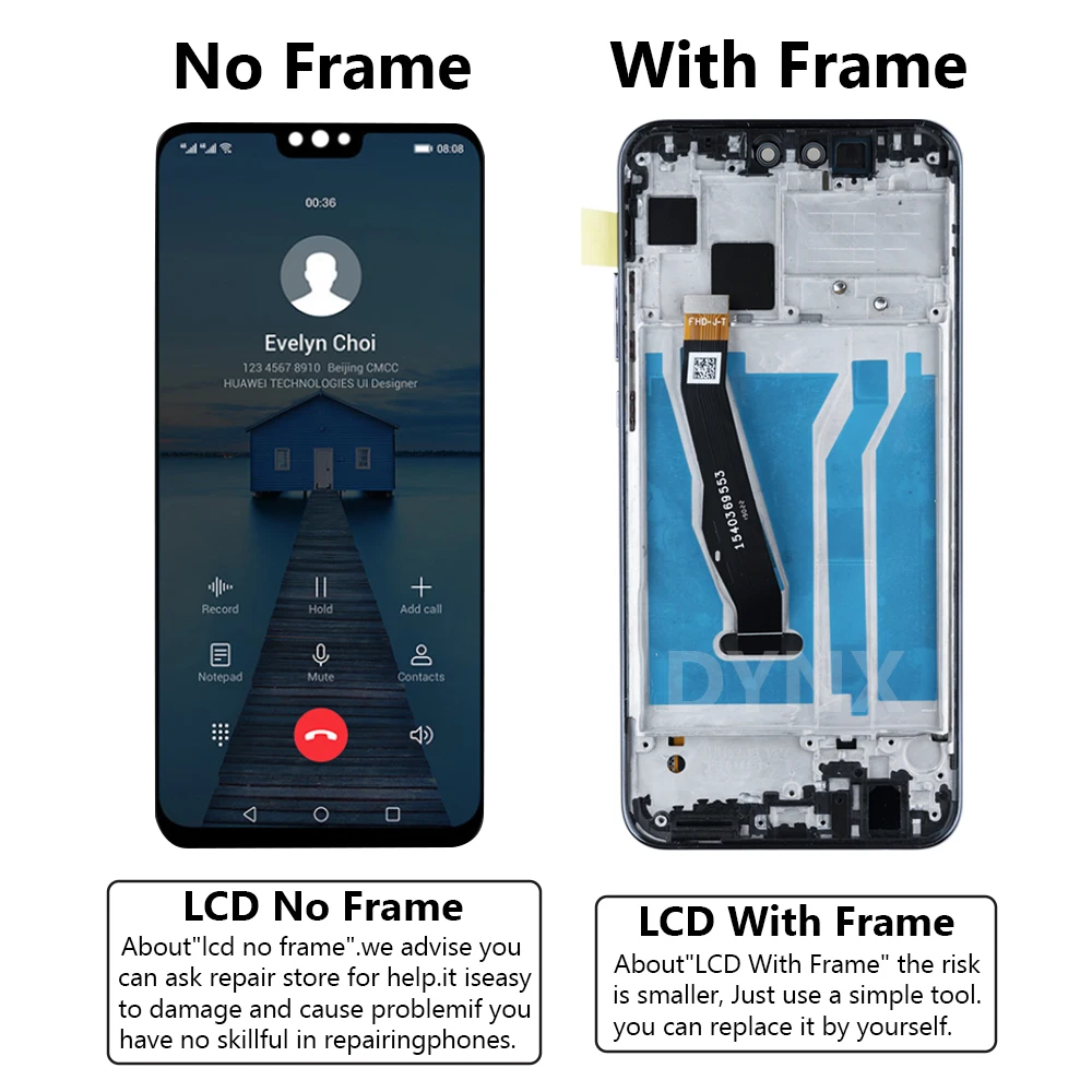 6.5\'\' Original LCD with Frame Replacement for HUAWEI Y9 2019 / Enjoy 9 Plus Display Touch Screen Digitizer Assembly Repair Parts