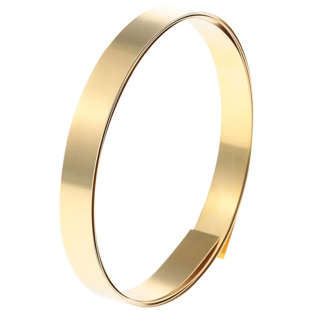 Practical 1000mm x10mm Brass Sheet Roll Yellow Metal Foil Plate Gold Film Wire Jewelry Making DIY