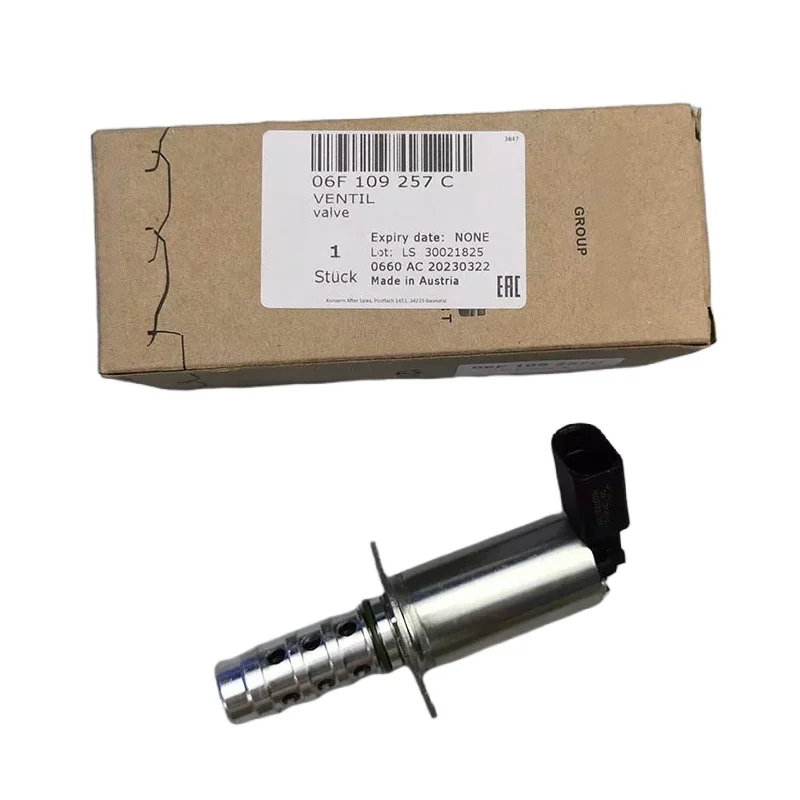 OEM Exhaust Camshaft Adjustment Valve Solenoid 06F109257C,06F109257A For AUDI A3,A4 B7,A6 C6,TT,VW Eos,Golf,Passat,Scirocco 2.0T