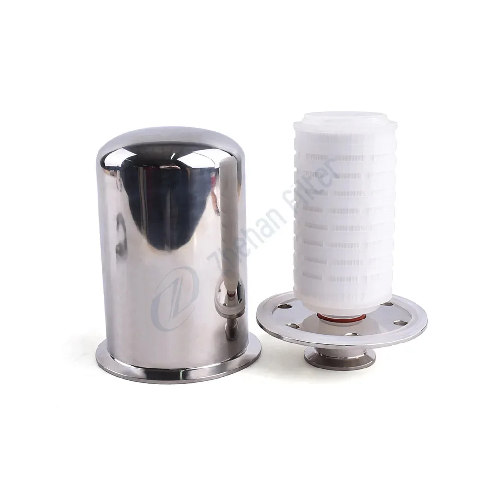 5 Micron vent filter Sanitary Fermentation tank air venting Dust exhaust strainer Air filter for food beverage industrial