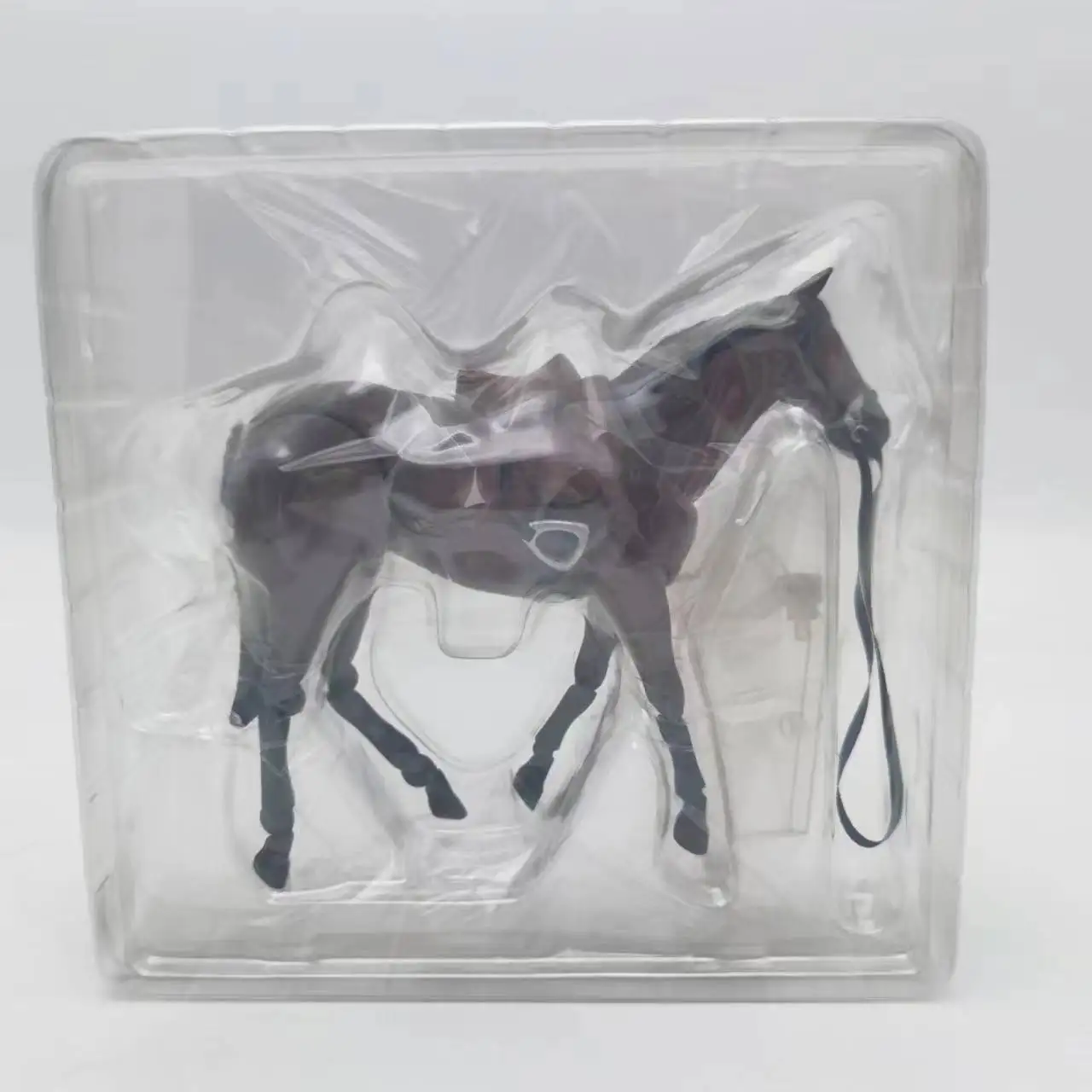 アニメ馬 246 白と茶色の PVC アクションキャラクター模型玩具 Kuncan の体で遊ぶことができますアクションフィギュア模型玩具 16 センチメートル