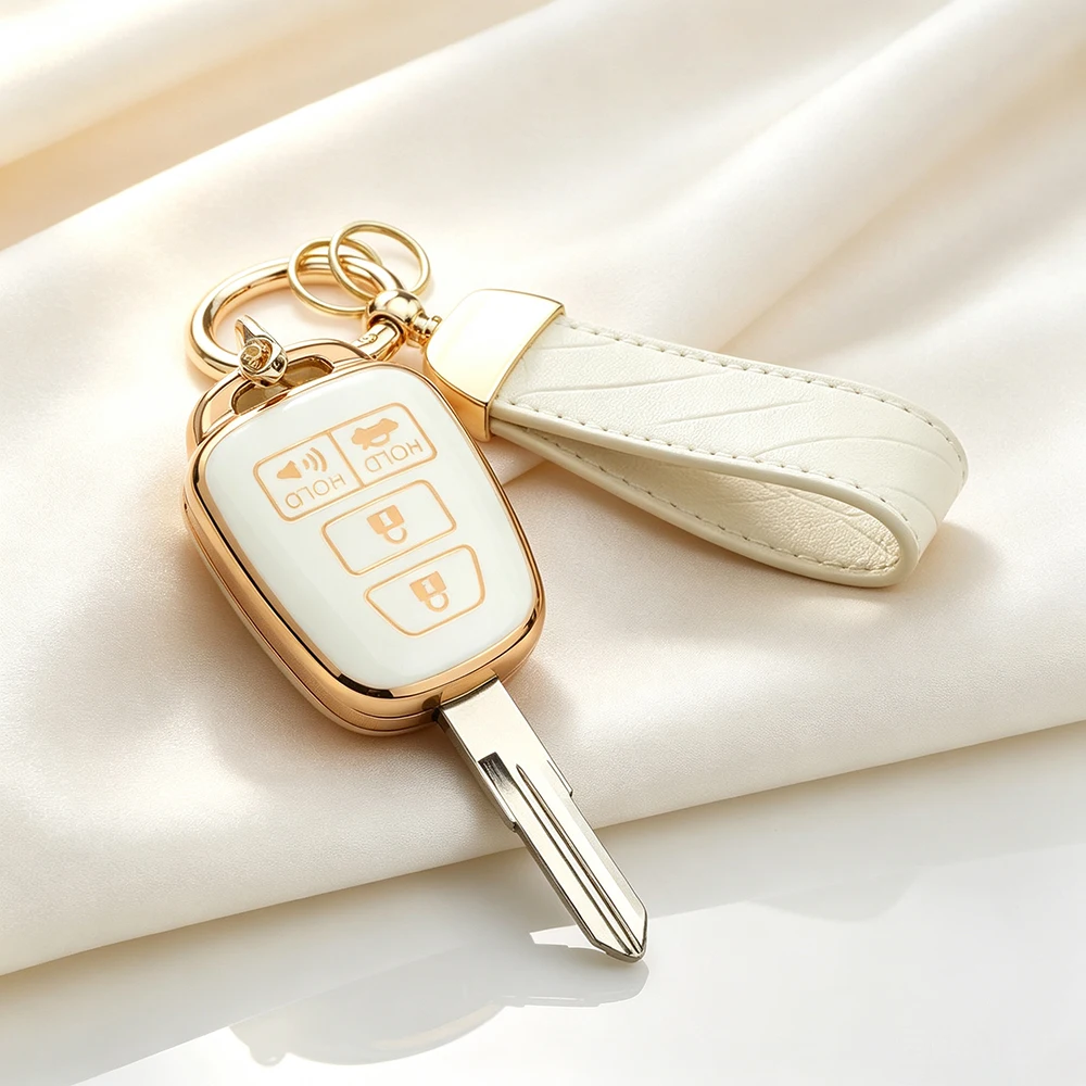 4 Buttons Remote TPU Car Key Shell Case for Toyota Camry Prius 2012 2013 2014 2015 2016 2017 Corolla RAV4 TOY43 Car Key Cover